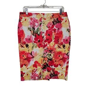 Charterclub Womens Bloomcore Midi Skirt Size 10 Cottage Office Easter